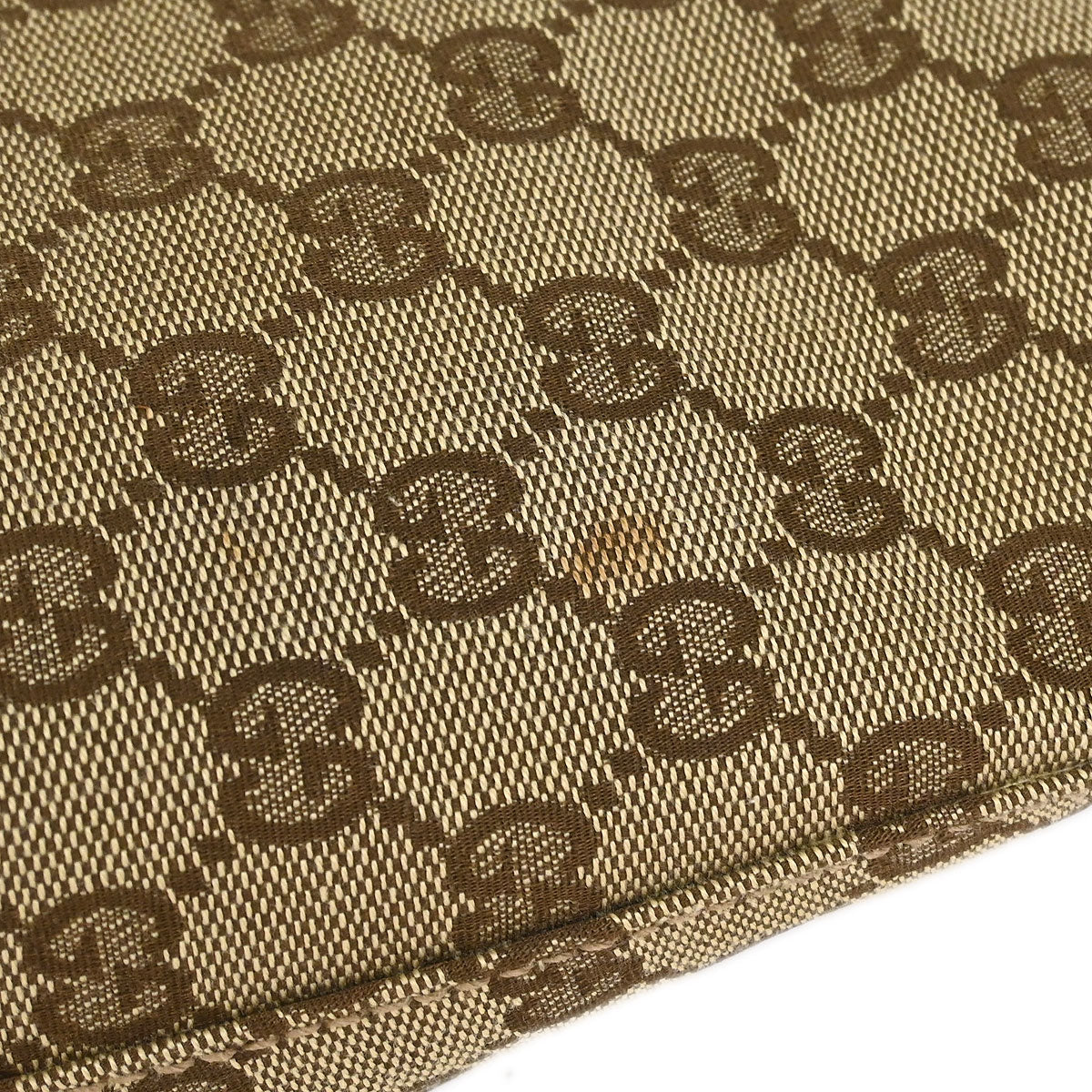 Gucci Brown Beige GG Hobo Handbag