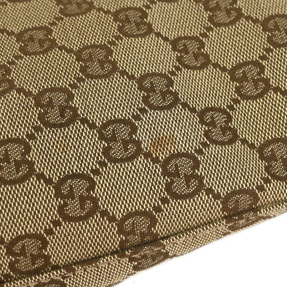 Gucci Brown Beige GG Hobo Handbag