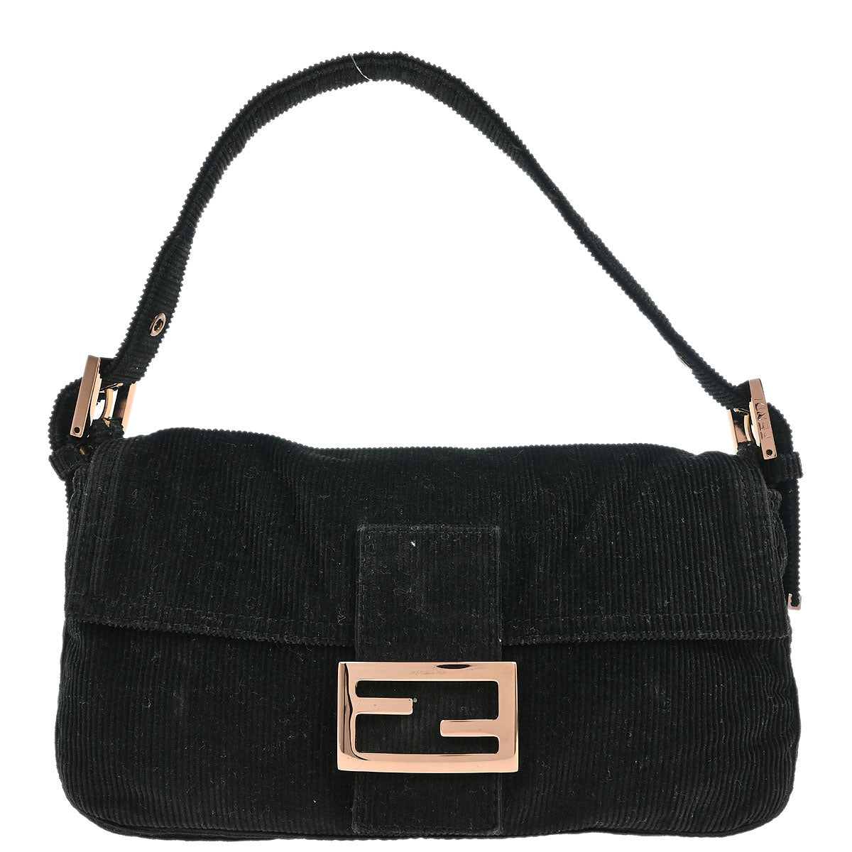 Fendi 2001 Corduroy Baguette Handbag