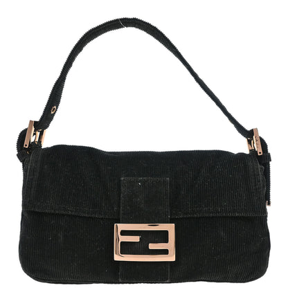 Fendi 2001 Corduroy Baguette Handbag