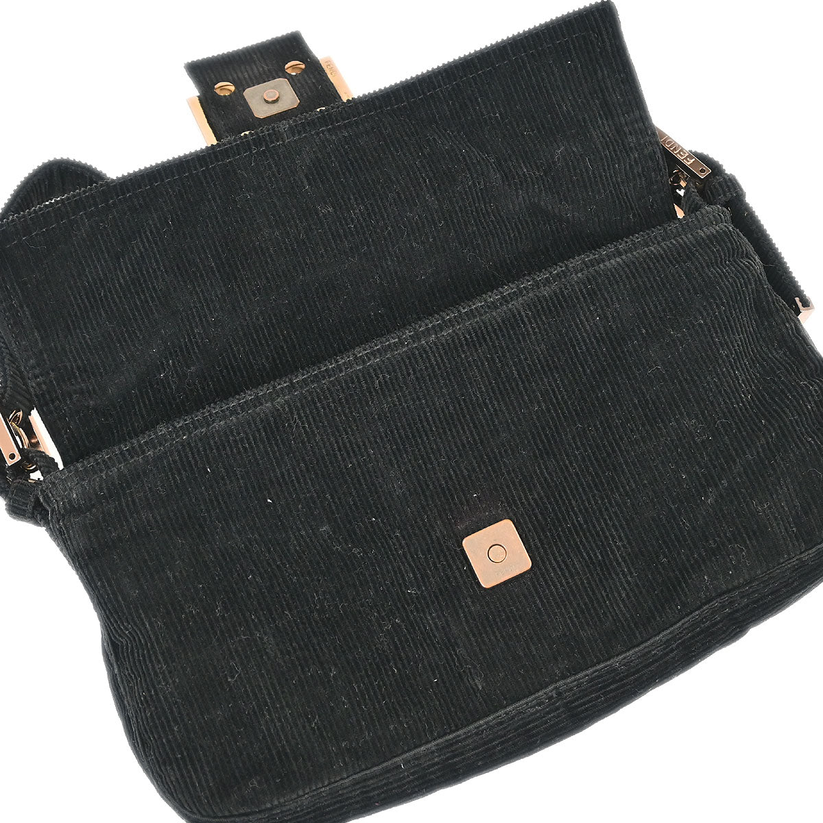 Fendi 2001 Corduroy Baguette Handbag