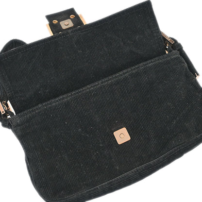 Fendi 2001 Corduroy Baguette Handbag