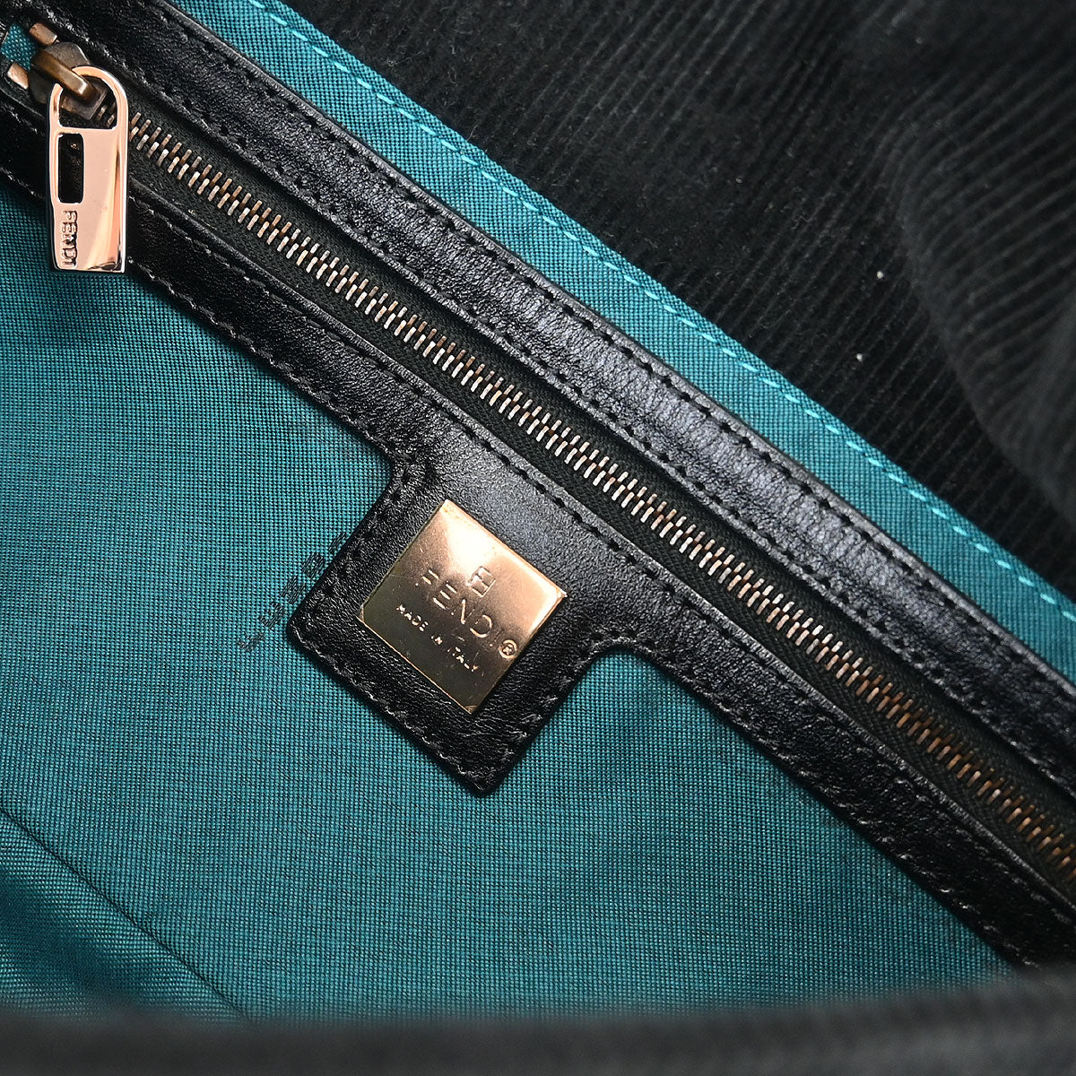 Fendi 2001 Corduroy Baguette Handbag