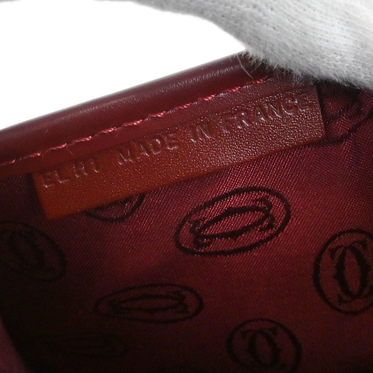 Cartier Bordeaux Leather Shoulder Bag