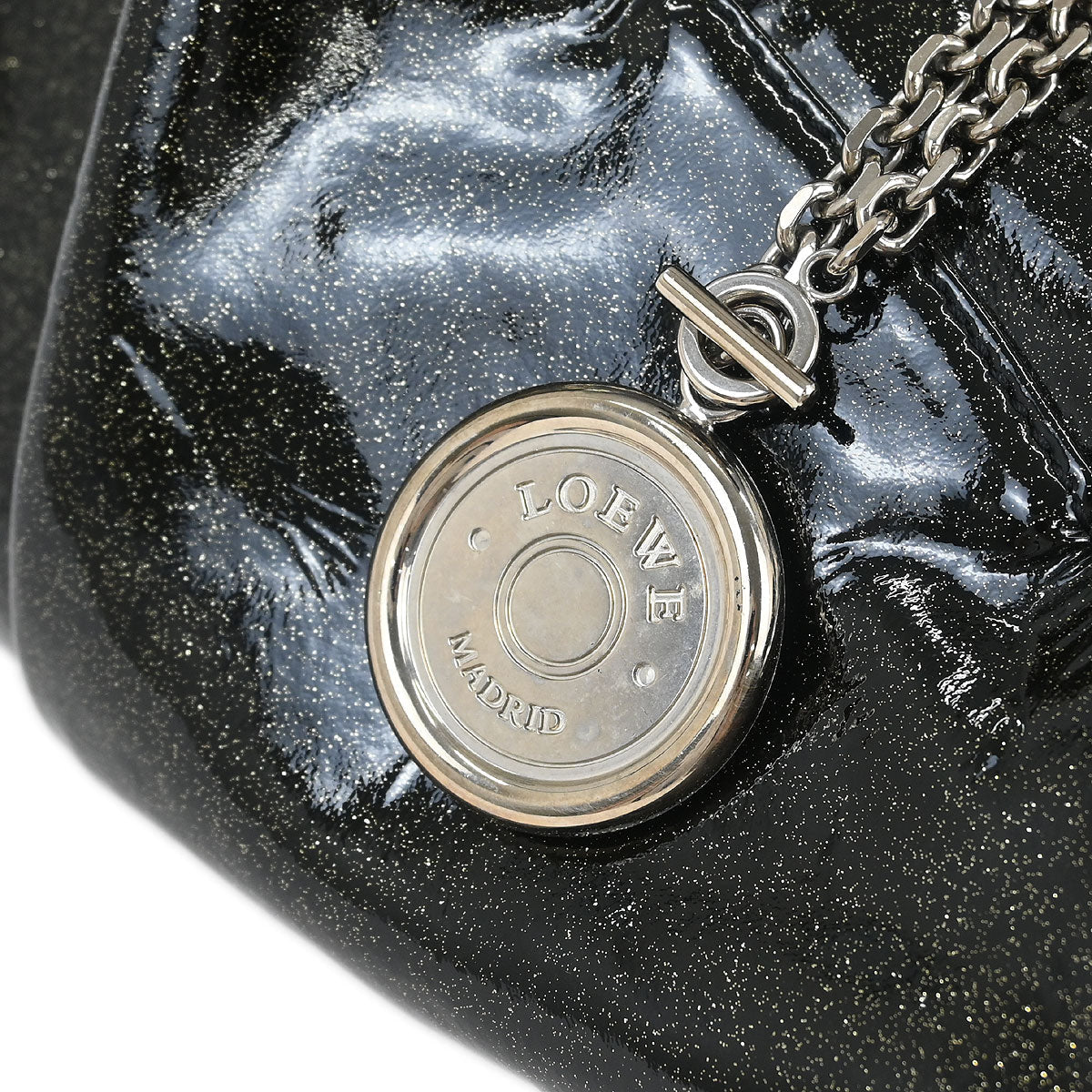 Loewe Black PVC Nappa Aire Tote Handbag