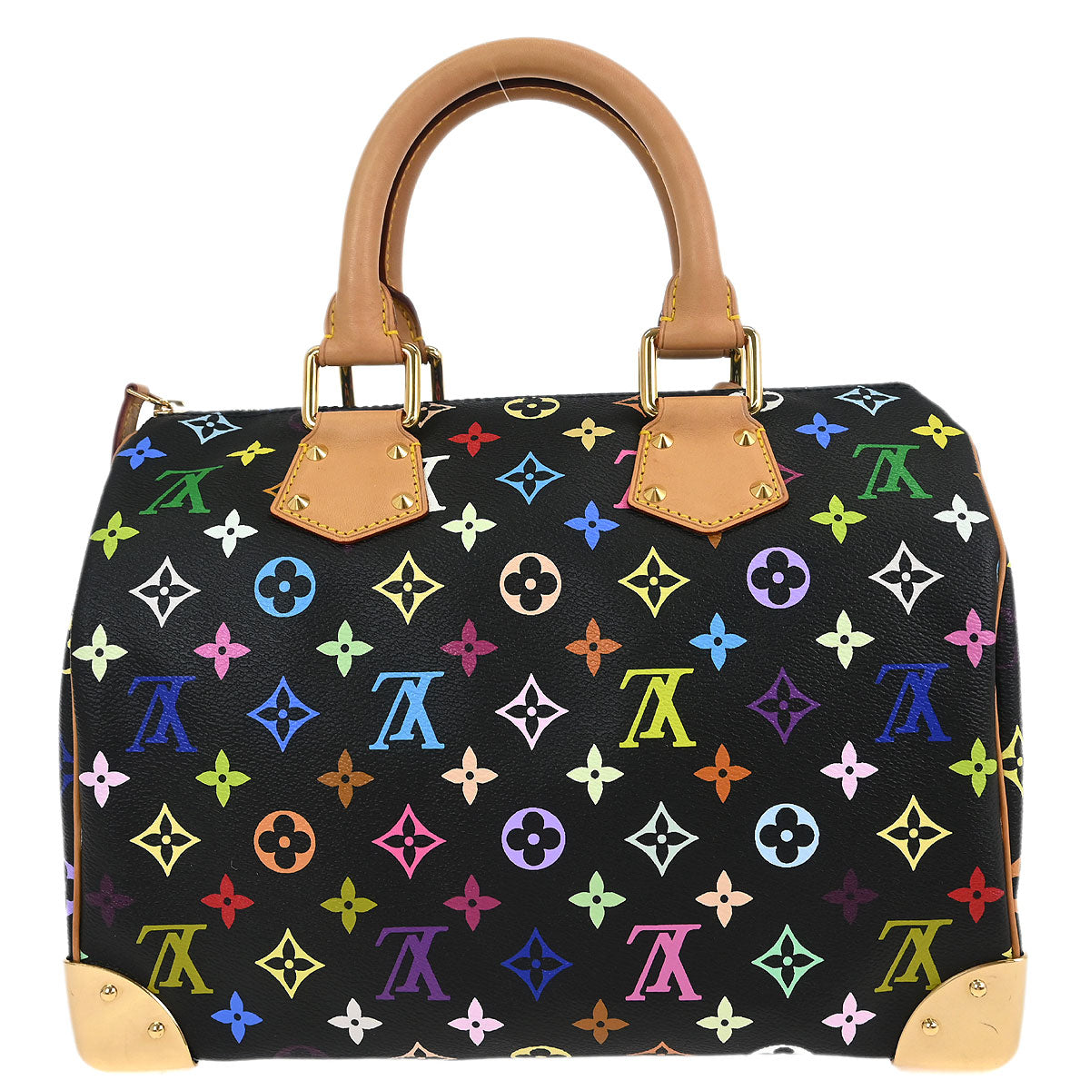 Louis Vuitton Black Monogram Multicolor Speedy 30 Handbag M92642