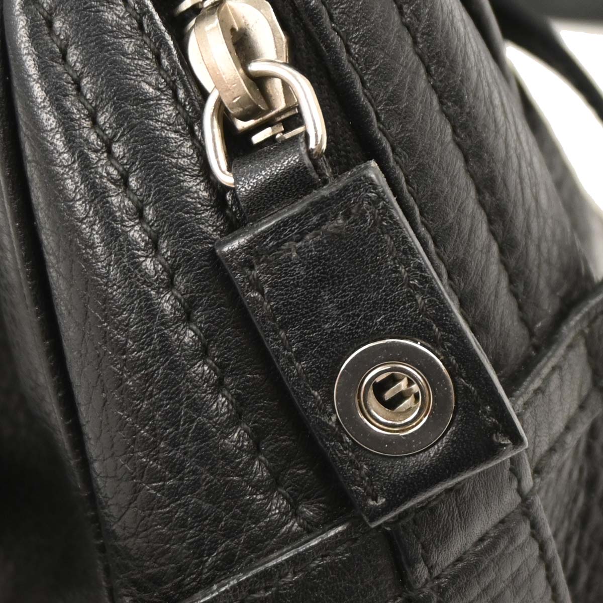 Christian Dior 2004 Leather Bowling Bag