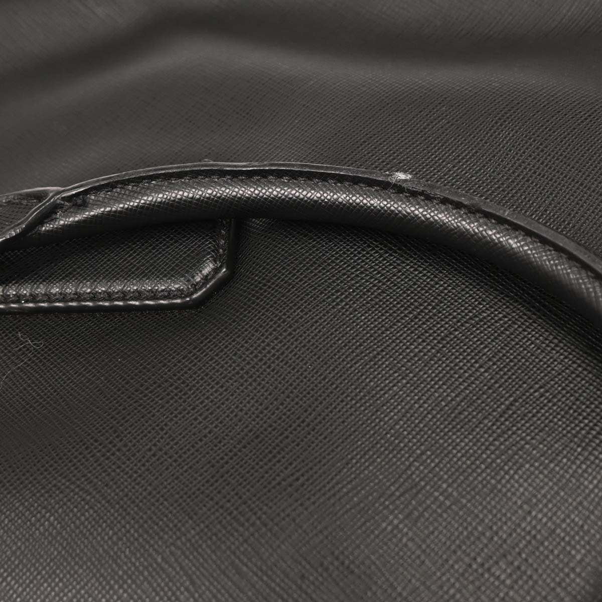 Prada Black Leather Briefcase 2way Shoulder Handbag