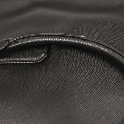 Prada Black Leather Briefcase 2way Shoulder Handbag
