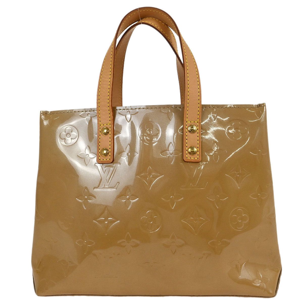 Louis Vuitton Beige Vernis Reade PM Tote Handbag M91334