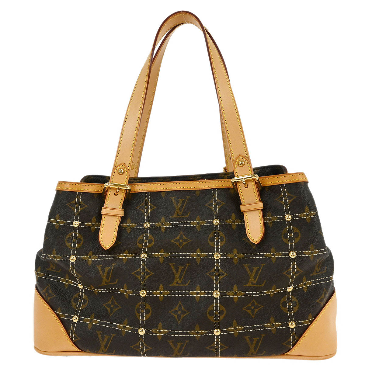 Louis Vuitton Monogram Riveting Handbag M40140