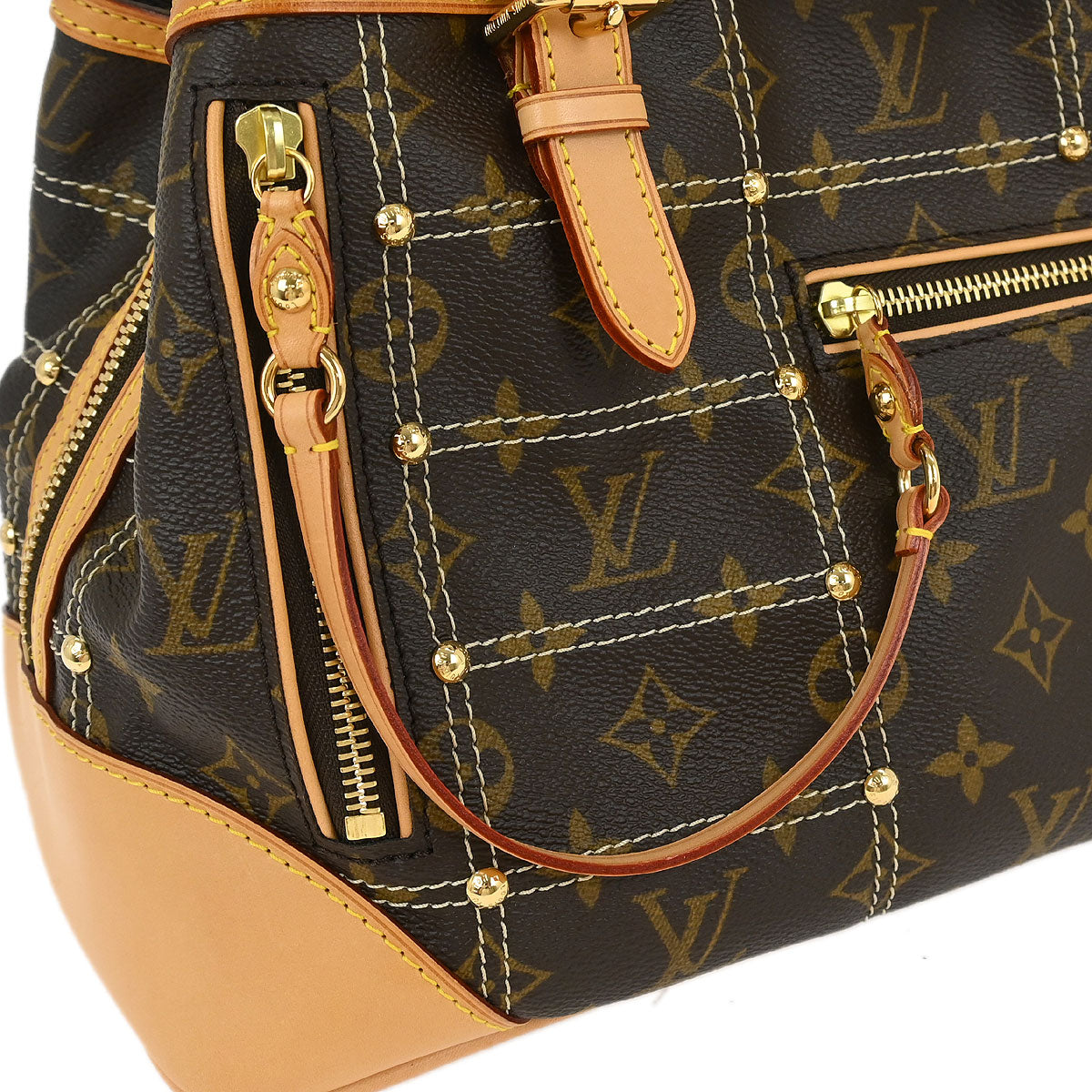 Louis Vuitton Monogram Riveting Handbag M40140