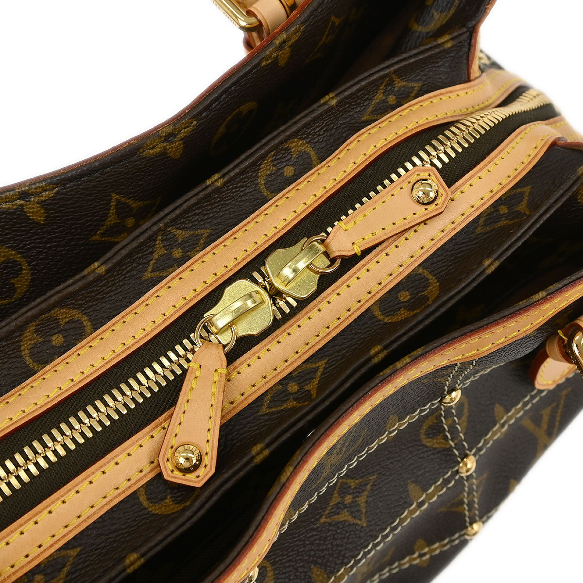 Louis Vuitton Monogram Riveting Handbag M40140