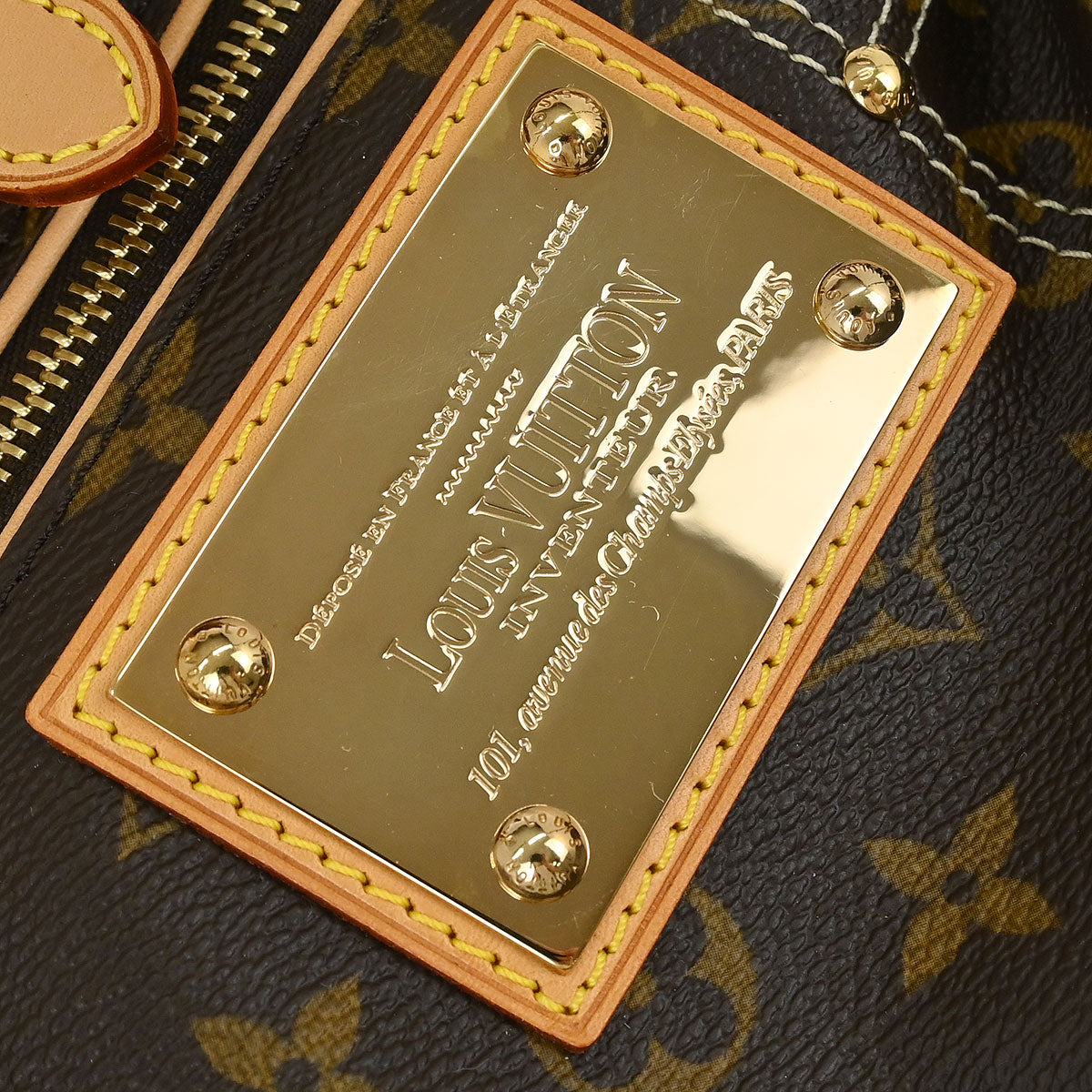 Louis Vuitton Monogram Riveting Handbag M40140