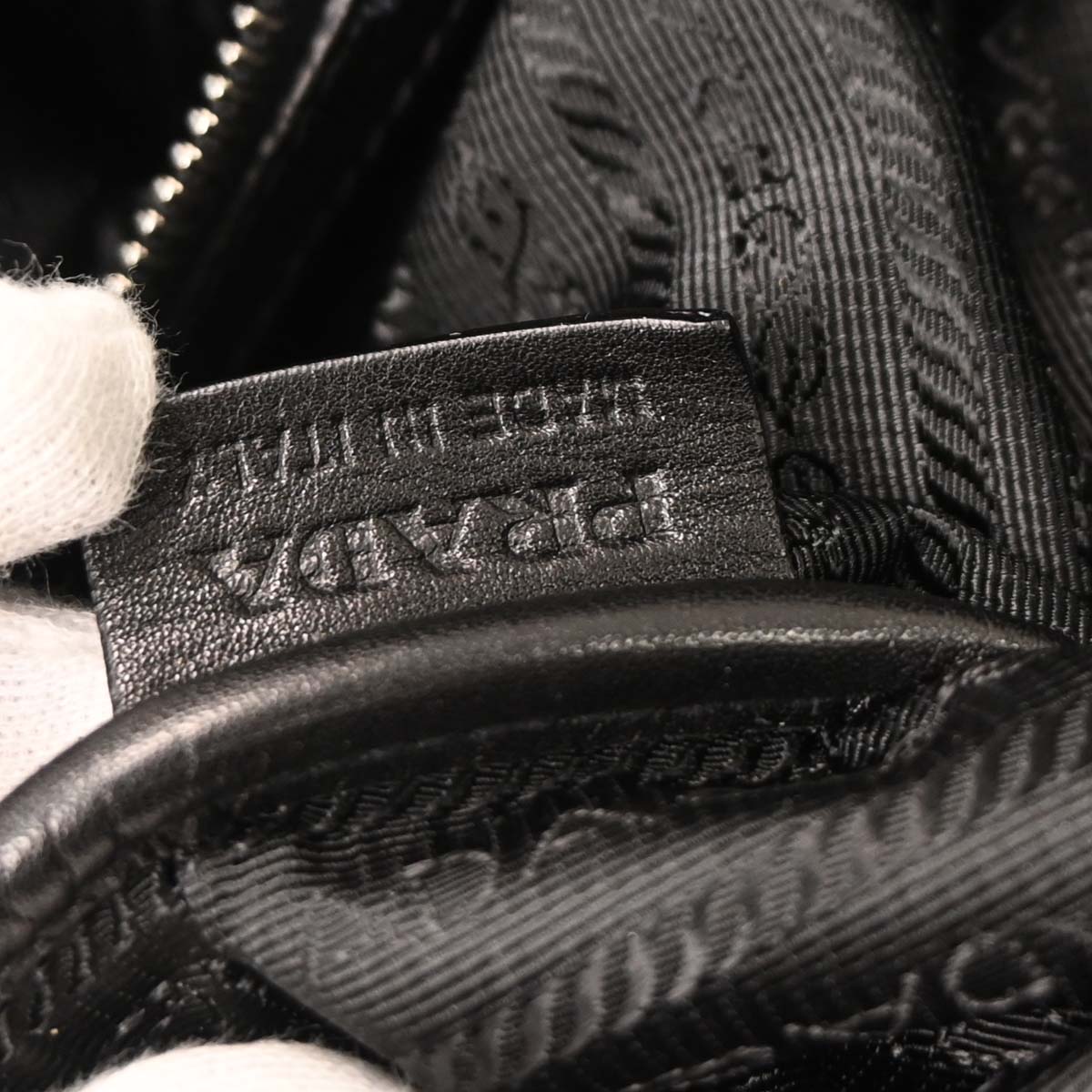 Prada Black Leather Duffle 2way Shoulder Handbag