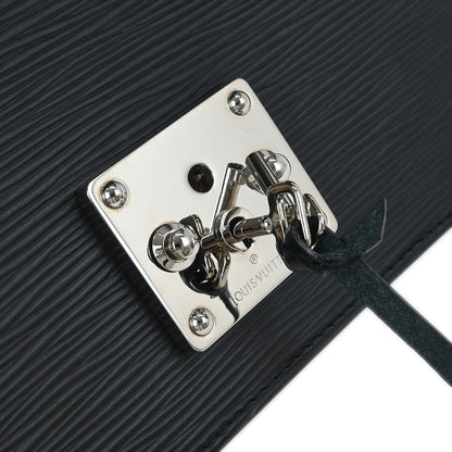 Louis Vuitton 2007 Black Epi Pochette Sellier Dragonne Clutch M52762