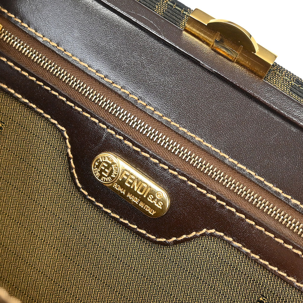 Fendi Brown Zucca Handbag