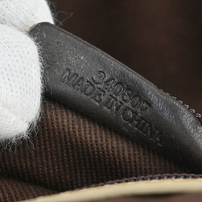 Loewe * Blue Beige Nylon Leather Handbag