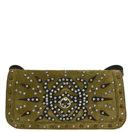 Loewe Brown Suede Shoulder Bag