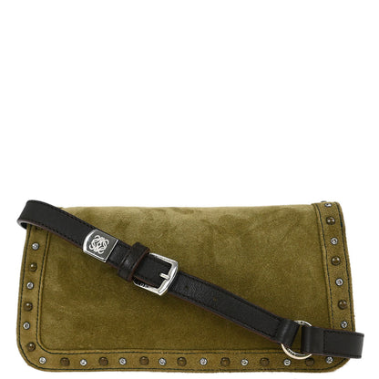 Loewe Brown Suede Shoulder Bag