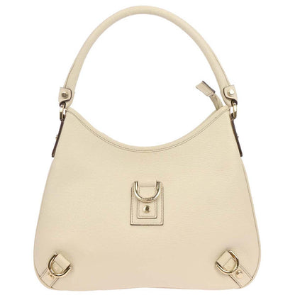 Gucci White Leather Abbey D Ring Handbag