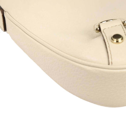 Gucci White Leather Abbey D Ring Handbag