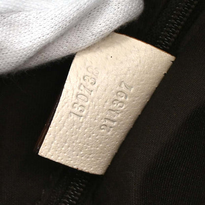 Gucci White Leather Abbey D Ring Handbag