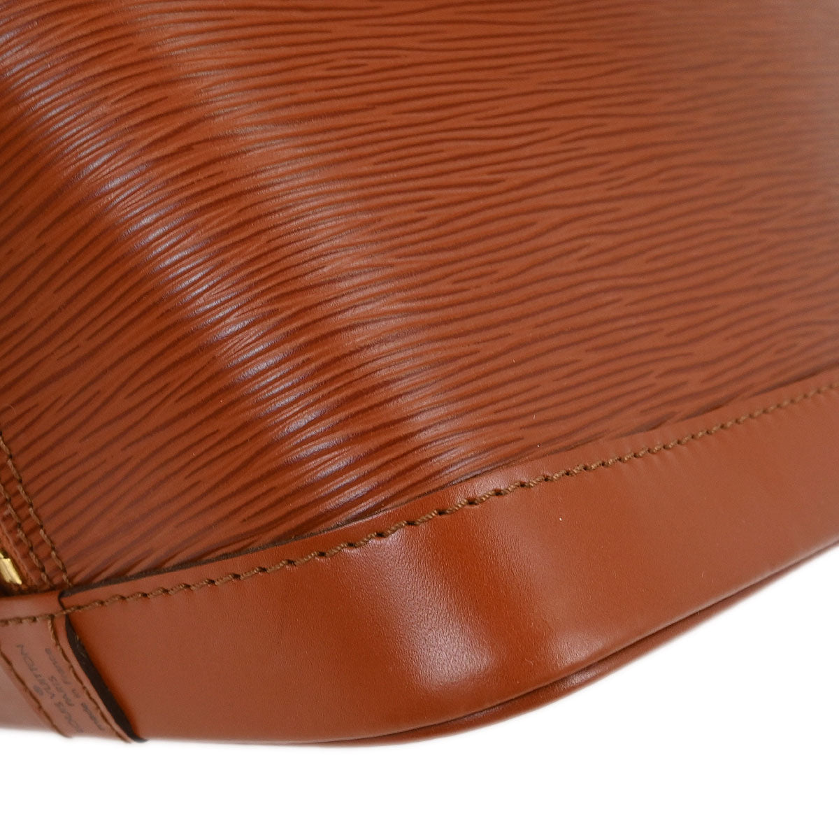 Louis Vuitton Brown Epi Alma Handbag M52143