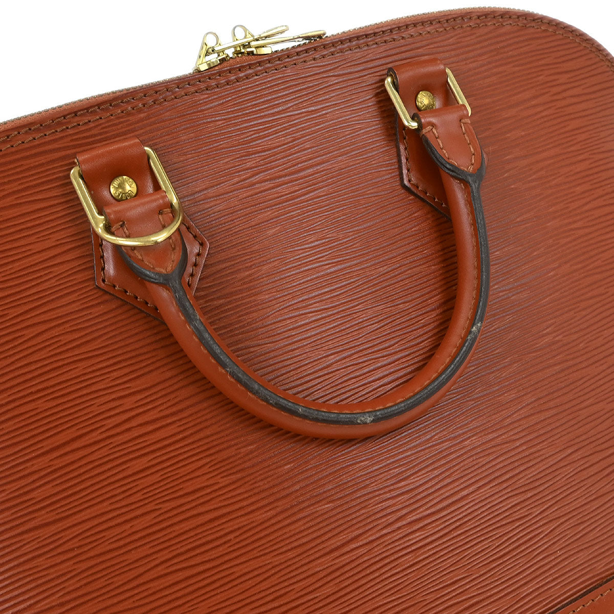 Louis Vuitton Brown Epi Alma Handbag M52143