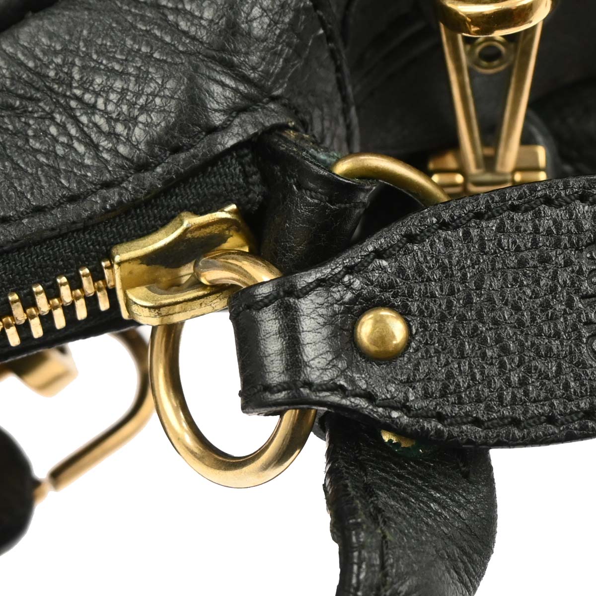 Chloe * Black Python Paraty 2way Shoulder Handbag