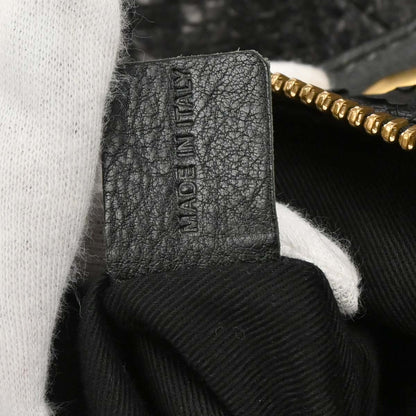 Chloe * Black Python Paraty 2way Shoulder Handbag