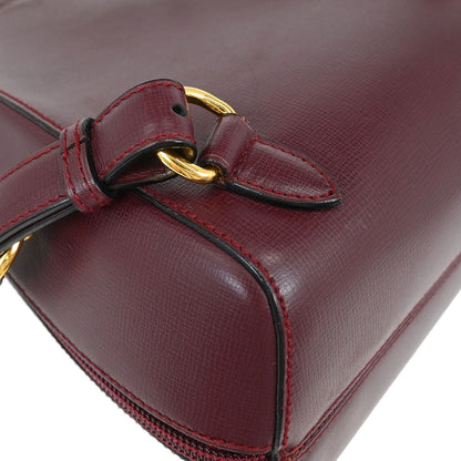 Cartier Bordeaux Leather Backpack