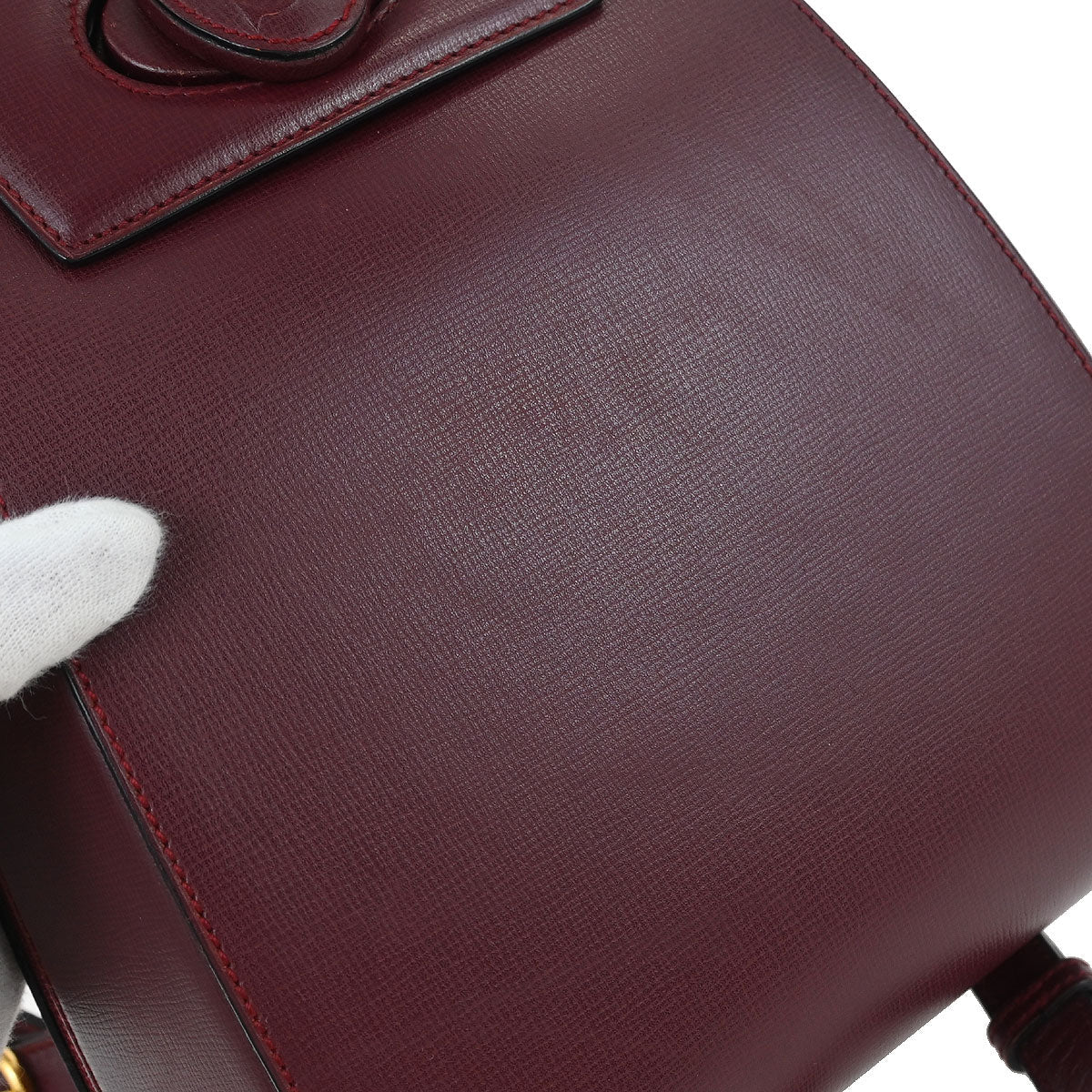 Cartier Bordeaux Leather Backpack