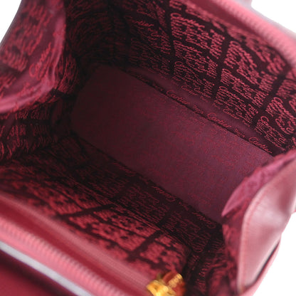 Cartier Bordeaux Leather Backpack