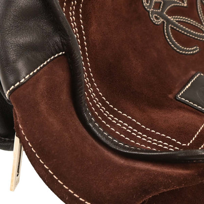 Loewe Brown Suede Amazona 36 Handbag