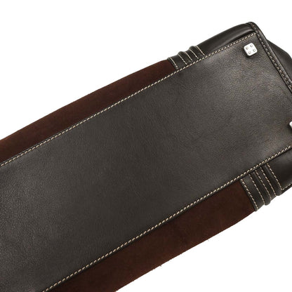 Loewe Brown Suede Amazona 36 Handbag