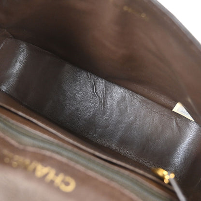 Chanel * 1989-1991 Brown Crocodile Mini Classic Square Flap Shoulder Bag