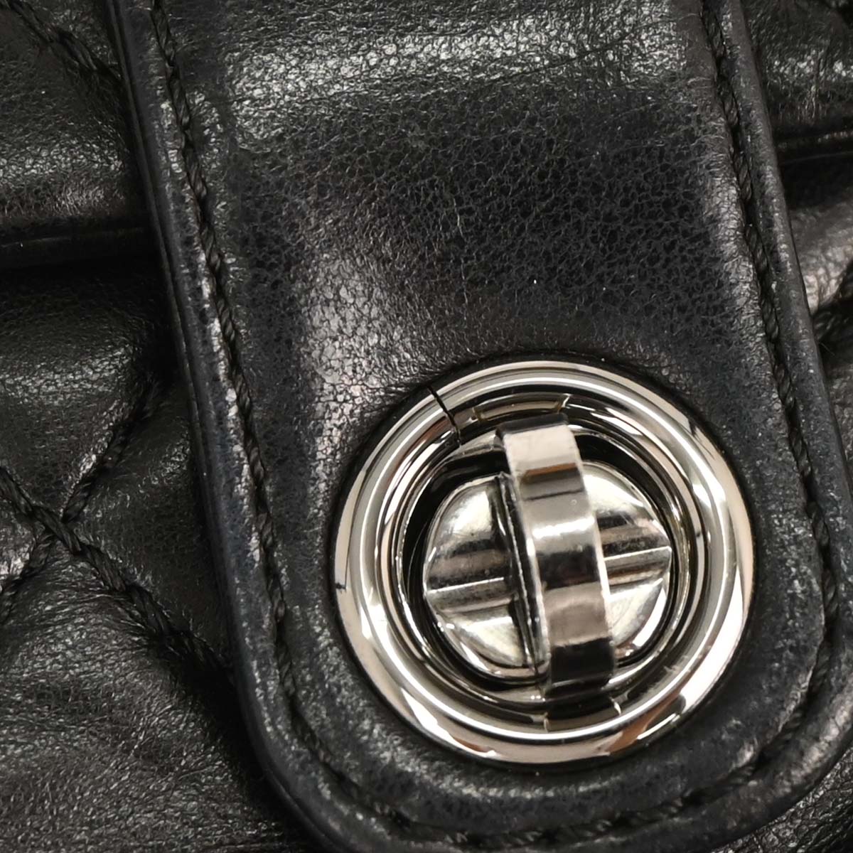 Chanel 2006-2008 Black Lambskin In The Mid 2way Shoulder Handbag