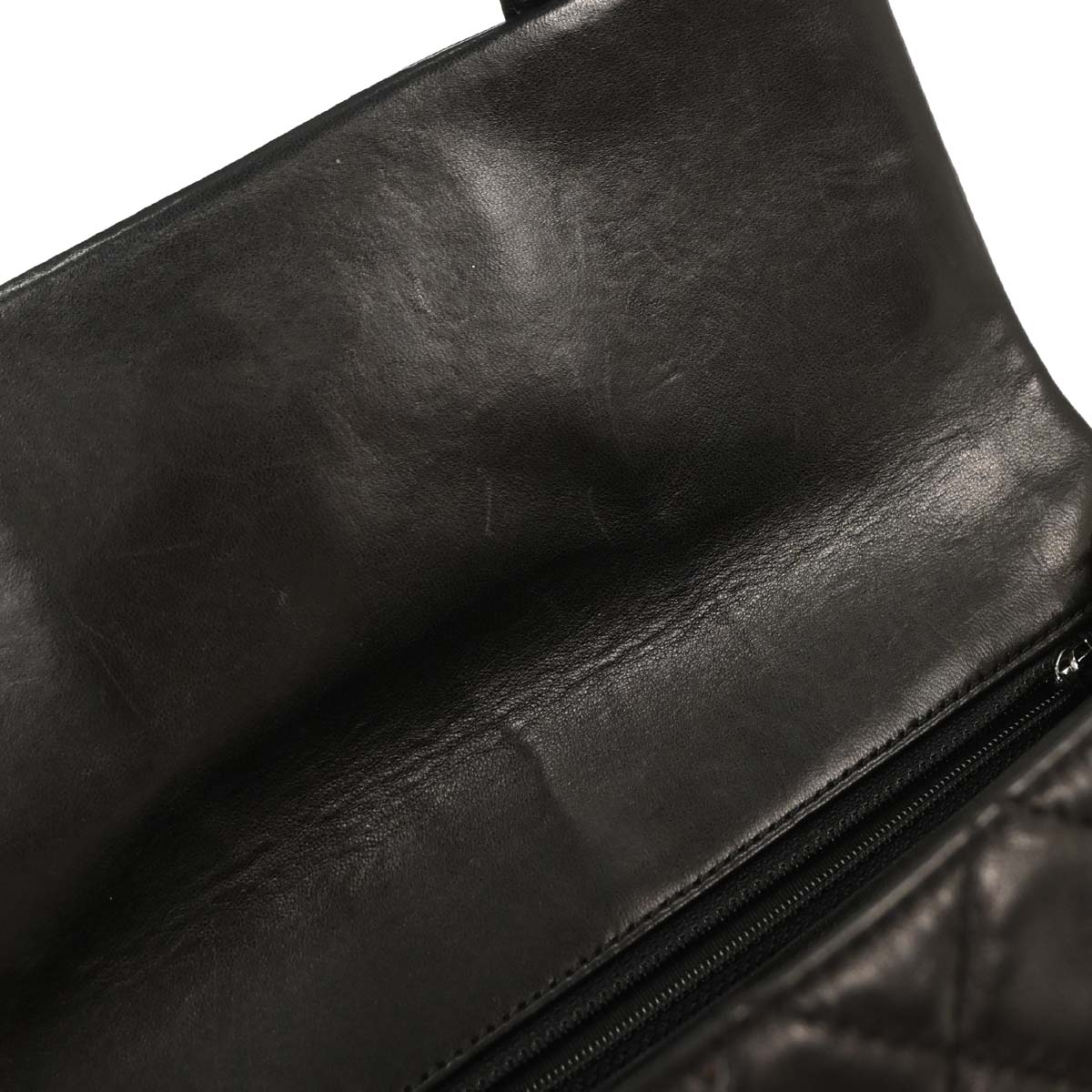 Chanel 2006-2008 Black Lambskin In The Mid 2way Shoulder Handbag