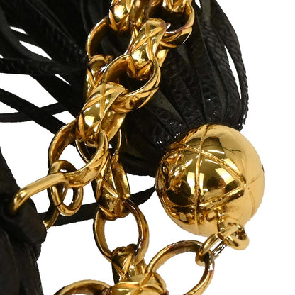 Chanel 1991-1994 Black Caviar Chevron Camera Bag Small