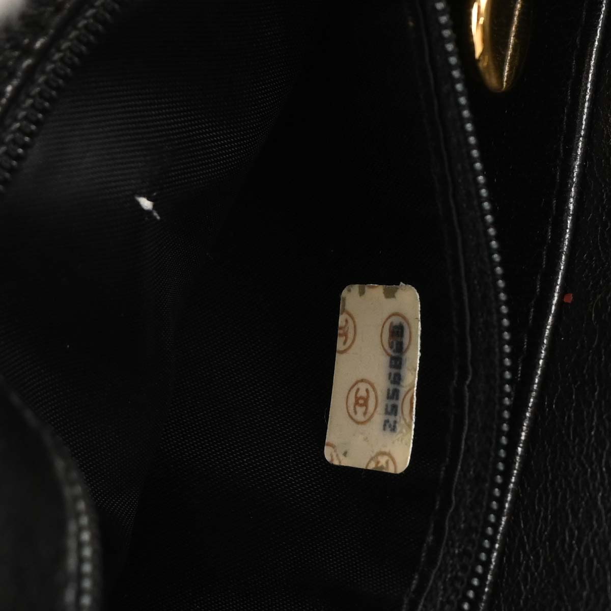 Chanel 1991-1994 Black Caviar Chevron Camera Bag Small