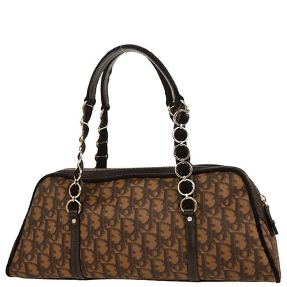 Christian Dior 2005 Brown PVC Trotter Romantic Handbag