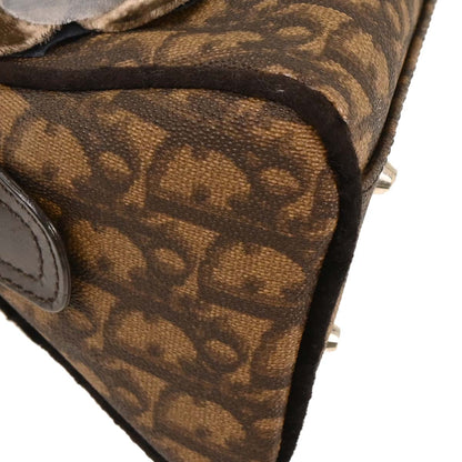 Christian Dior 2005 Brown PVC Trotter Romantic Handbag