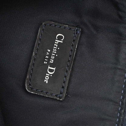 Christian Dior 2001 Canvas Denim Print Saddle Handbag