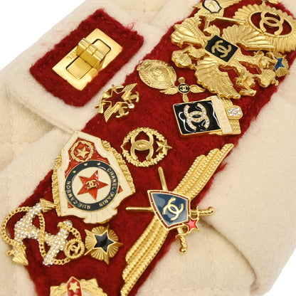 Chanel 2008-2009 Paris Moscow Medium Classic Double Flap Shoulder Bag