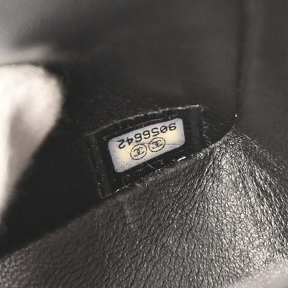 Chanel 2004-2005 Black Caviar Medium Classic Double Flap Shoulder Bag