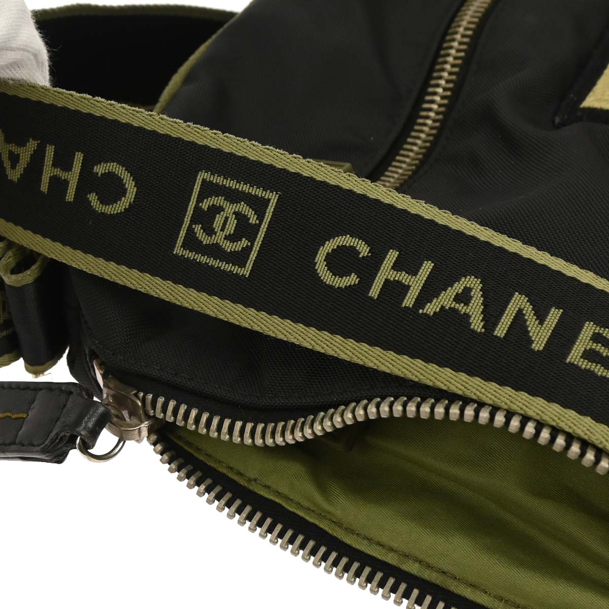 Chanel 2005-2006 Black Nylon Sport Line Shoulder Bag