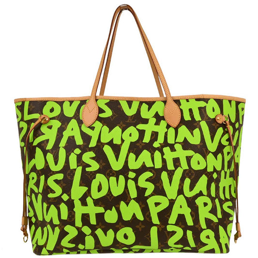 Louis Vuitton Green Monogram Graffiti Neverfull GM Tote M93703