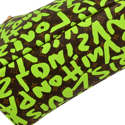 Louis Vuitton Green Monogram Graffiti Neverfull GM Tote M93703