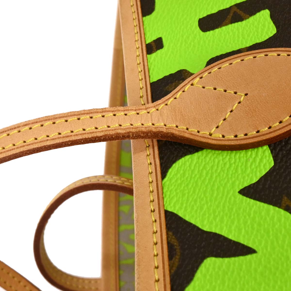 Louis Vuitton Green Monogram Graffiti Neverfull GM Tote M93703